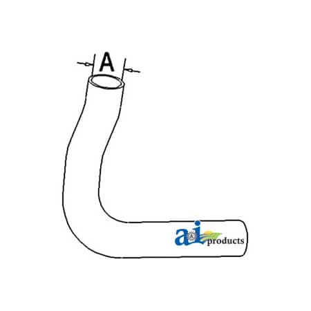 A & I Products Radiator Hose, Upper 15" x14" x3" A-70260327